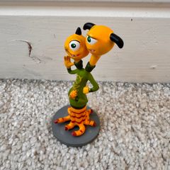 Disney Pixar Monsters Inc. University Terry & Terri Figure Cake Topper approx. 8 cm. Used Please see photos