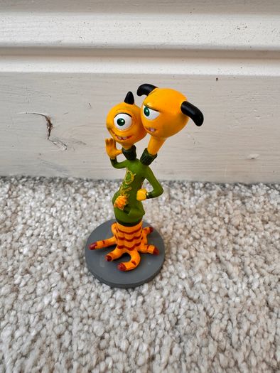 Disney Pixar Monsters Inc. University Terry & Terri Figure Cake Topper approx. 8 cm. Used Please see photos