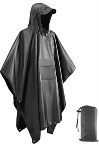 Waterproof Poncho Adult Big Size Lightweight Reusability Waterproof Ponchos for Men and Women Suitable for Outdoor Hiking Camping Cycling Traveling Waterproof Raincoat