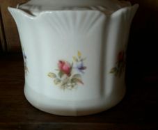 Vintage shabby chic floral  container