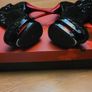 Pleaser Blondie R-1009 Black & Red Platform Ankle Boots Image 5