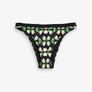 Brand New with Tags UK18 B By Ted Baker Floral High Leg Ruffle Black Bikini Bottoms Image 4