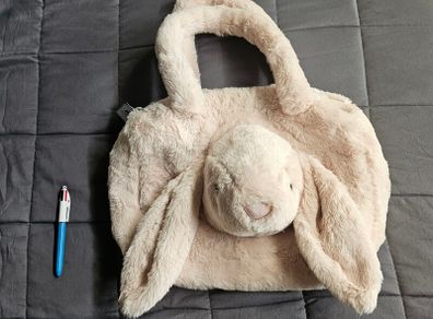 Jellycat Smudge Rabbit Tote Bag