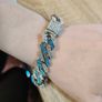 Bling Hiphop Blue Rhinestone Bracelet Image 2