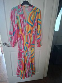 Multi coloured long dress