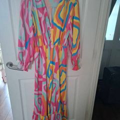 Multi coloured long dress