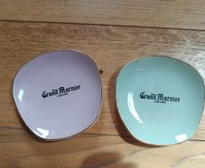 2 Ashtrays Porcelain Grand Marnier good condition