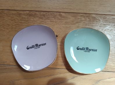 2 Ashtrays Porcelain Grand Marnier good condition