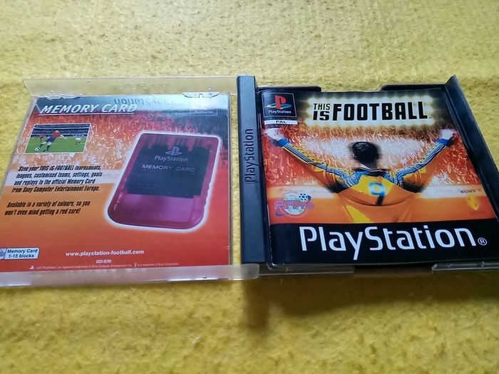 This is Football PlayStation 1ps1 PlayStation 2 ps2 games Original Pal version