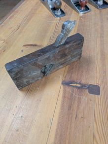 Old wooden hand plane