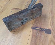 Old wooden hand plane
