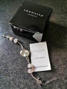 NEW - Identity London Love heart charm bracelet watch