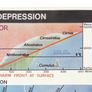 W. & S. MaGowan Meteorological Service Dublin The Structure of a Depression Near A2 Size Weather/Scienc/Physics Poster/Lithograph 1973 Image 2