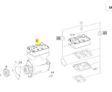 Part number: A4571306215, Air compressor