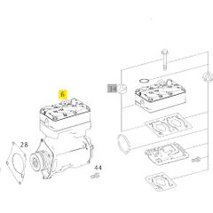 Part number: A4571306215, Air compressor
