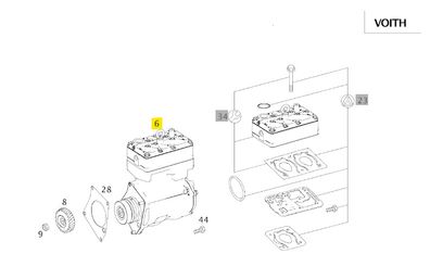 Part number: A4571306215, Air compressor