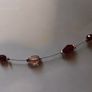 Garnet Earing & Necklace set with bag (costume) Image 3