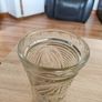 Antique pressed glass celery vase with embossed text Image 5
