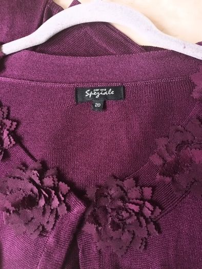 Per Una  Special Plum Hip Length Cardigan.  S.20.