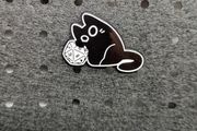 D&amp;D cat enamel pin