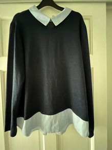 Navy Shirt Jumper