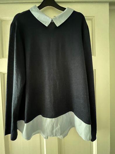 Navy Shirt Jumper