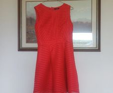 Red Summer/Evening Dress-Paris owned Mystique