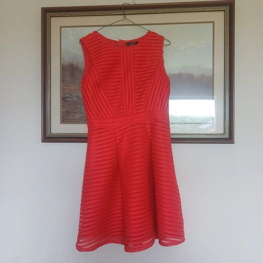 Red Summer/Evening Dress-Paris owned Mystique