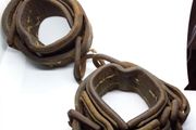 Antique/Vintage : Leather Horse Hobble Cuffs , Shackles