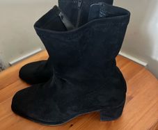 Ankle Boots Suede Effect size 6 Extra Wide