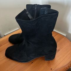 Ankle Boots Suede Effect size 6 Extra Wide
