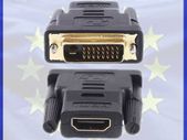 New Gold Plated Male DVI to Female HDMI Adapter Converter Connector #291