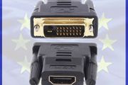 New Gold Plated Male DVI to Female HDMI Adapter Converter Connector #291