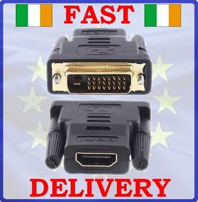 New Gold Plated Male DVI to Female HDMI Adapter Converter Connector #291