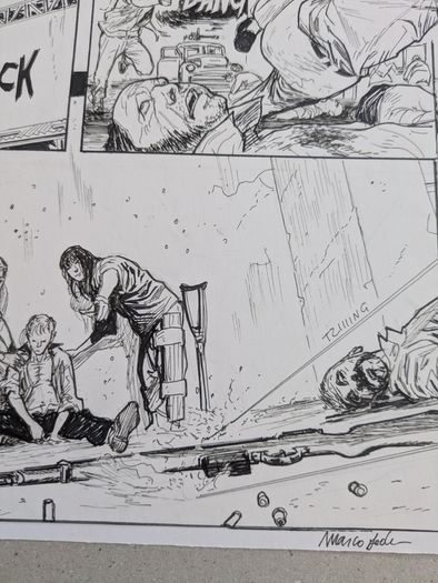 Original Comic Art Page by Fodera Marco  from Mister No issue 7 Intrigo a Manaus