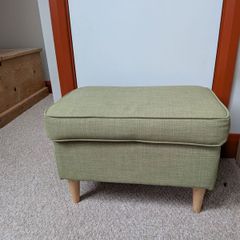 Green Ikea footstool