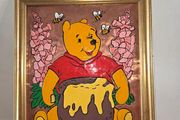 Vintage Hand Made Paint on Copper "Winnie the Pooh"
