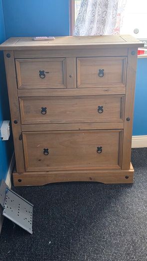 chest of drawers and locker