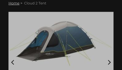 Outwell cloud 2, 2 man tent
