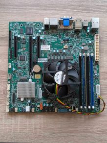Server Motherboard X11SCZ-F Supermicro 16gb ram cpu Intel xeon E-2226GE