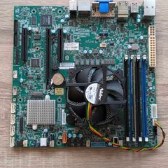 Server Motherboard X11SCZ-F Supermicro 16gb ram cpu Intel xeon E-2226GE