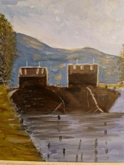 Signed oil painting Gertie Cox