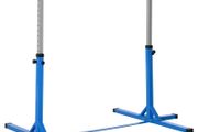 Height Adjustable Gymnastics Horizontal Bar For Kids Home Gym Training Children Junior Kip High Bar Fitness Blue