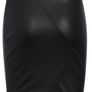 Bash asymmetrical leather skirt Image 2