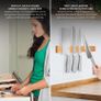 Bamboo Magnetic Knife Bar Image 4