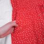 Soaked in Luxury Red White Polka Dot Short Sleeve Wide Leg Jumpsuit Size M Image 4