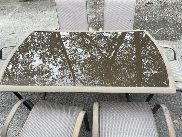 Garden table and chairs