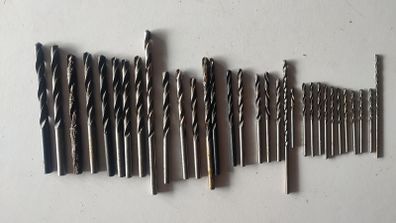 Lot of 32 USSR Metric Twist Drill Bits Set 2mm-6.9mm HSS R6M5 Jobber Taps NOS