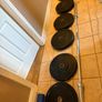 120kg Olympic Bumper Weight Plates Set (100kg + 20kg Barbell) Image 6