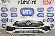 Complete Front Bumper For Mercedes C Class W206 Amg Line 22-25 Pearl White